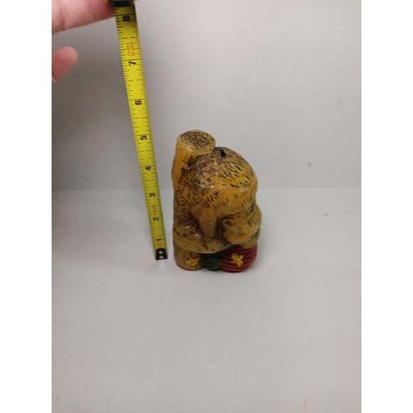 Vintage 1978 Bear And Honey Jar Wax Candle Country Cottagecore Kitch - Picture 5 of 6